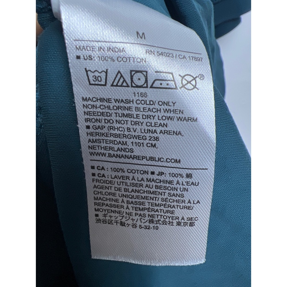 Banana‎ Republic Luxe Touch Performance Polo Shirt Teal Green Mens M Golf Pickle - Picture 5 of 7